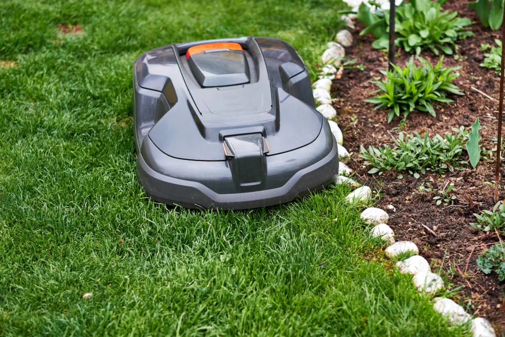 Robot Mows Our Lawn